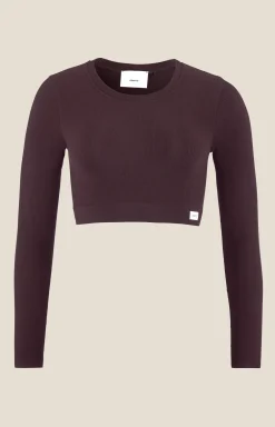 Collective Rib Cropped Ls Top W
