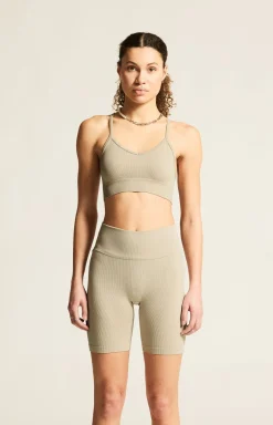 Collective Rib Strap Sports Bra W