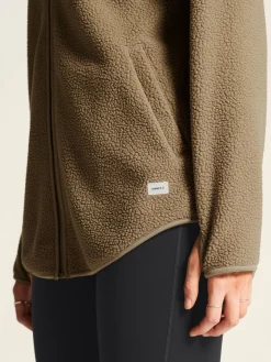 Join Pile Fleece FZ Hood W